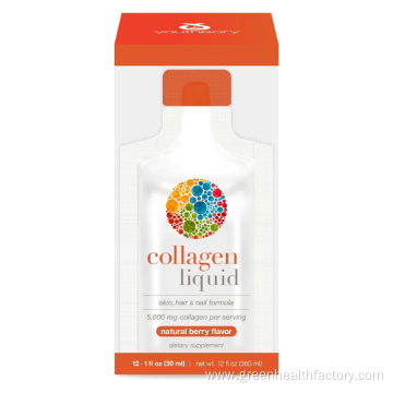Wholesale OEM Private Label Collagen Liquid for Hair Skin and Nails with Collagen Peptides and Amino Acids